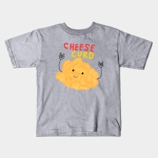 The Cheese Curd experience Kids T-Shirt by mailshansen